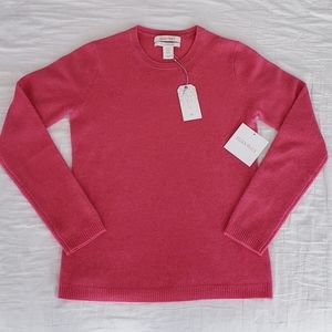 ellen tracy 100% cashmere crew neck sweater xs